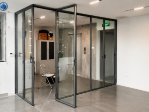 Cửa Slim xếp trượt CAD