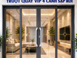 Cửa Trượt quay Sập rời CAD