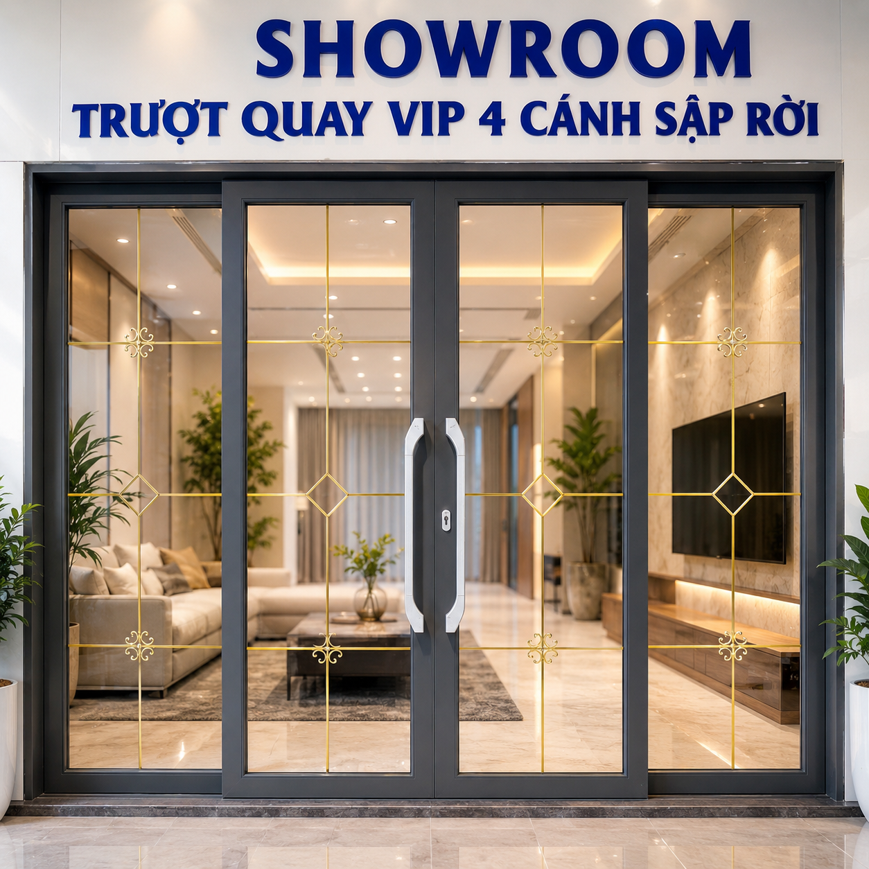 Cửa Trượt quay Sập rời CAD